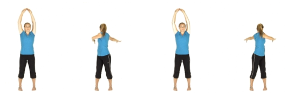 a woman doing a spine rotation 
