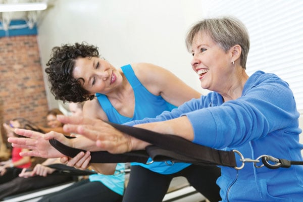 woman doing pilates Woman doing pilates