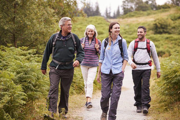 Family walking